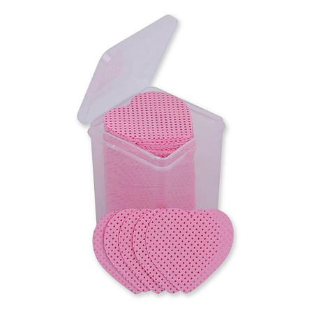 Pote Lenço Para Limpeza de Cola Formato Coração Rosa