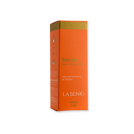 Kit Henna La Benig Marrom 1,5g