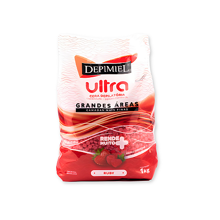 Cera Depilatória em Pérola Ultra Ruby 1kg Depimiel