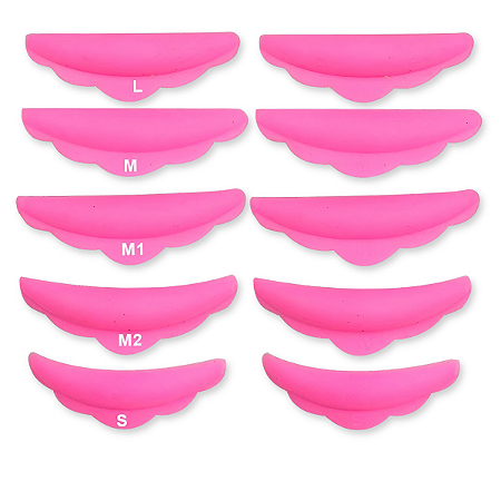 Protetor de Pálpebra Pad Silicone 5 Pares Rosa
