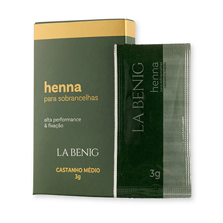 Henna Refil La Benig Castanho Médio 3g
