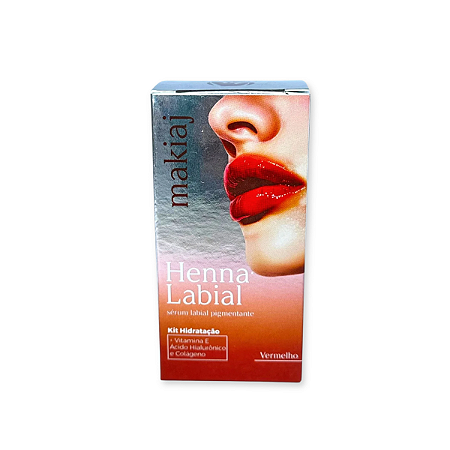 Henna Labial Vermelho Makiaj
