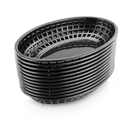 Cesta Bar Pastelaria Cestinha Lanche Fritas Porção Com 24 U barato BPA FREE