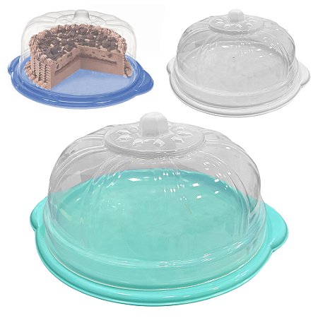 BOLEIRA DE PLASTICO GOLD COM TAMPA 13X26,5CM
