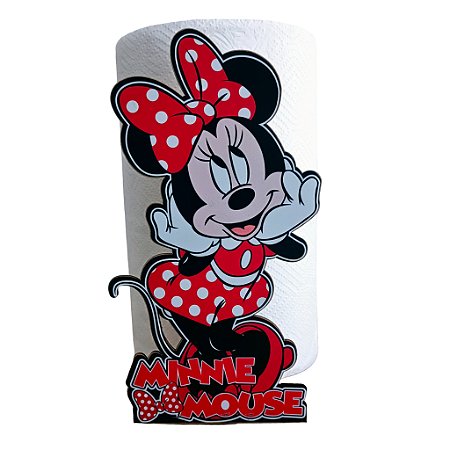 Suporte Porta Rolo Papel Toalha Minnie