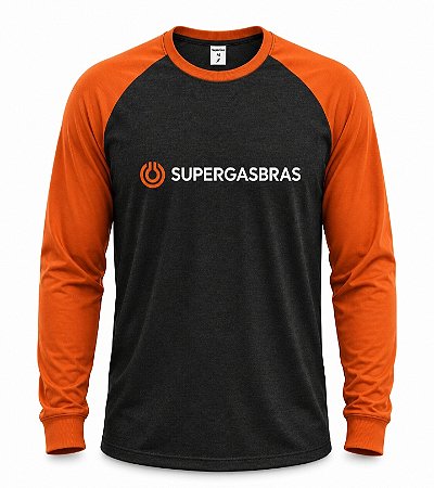 Camiseta Manga Longa SuperGasBras Grafite