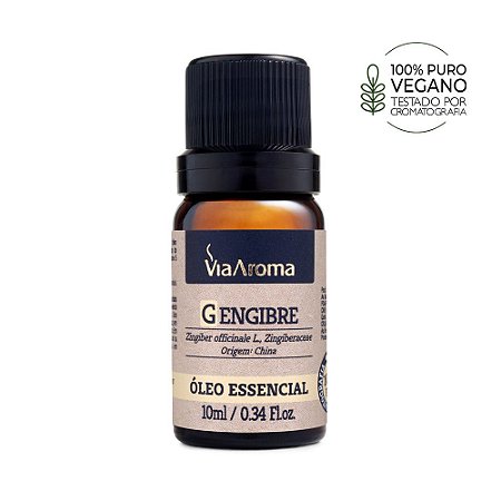 ÓLEO ESSENCIAL GENGIBRE 10ML VIA AROMA