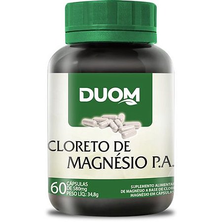 CLORETO DE MAGNÉSIO PA 60 CÁPSULAS 500MG DUOM