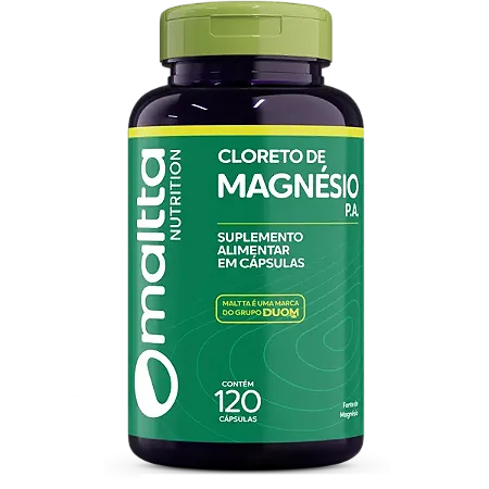 CLORETO DE MAGNÉSIO PA 120 CÁPSULAS 500MG MALTTA