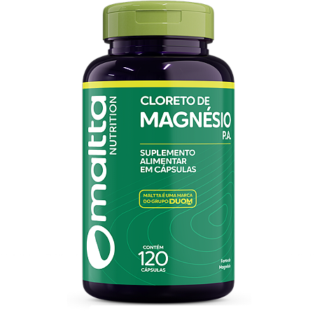 CLORETO DE MAGNÉSIO PA 120 CÁPSULAS 500MG MALTTA