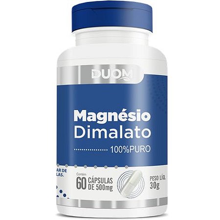 MAGNÉSIO DIMALATO 60 CÁPSULAS 500MG DUOM