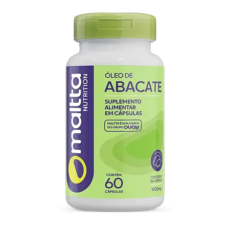 ÓLEO DE ABACATE 1000 MG 60 CÁPSULAS MALTTA