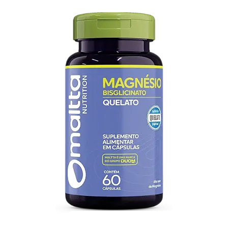 MAGNÉSIO QUELATO 60 CÁPSULAS 500MG MALTTA