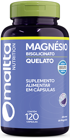 MAGNÉSIO QUELATO 60 CÁPSULAS 500MG MALTTA