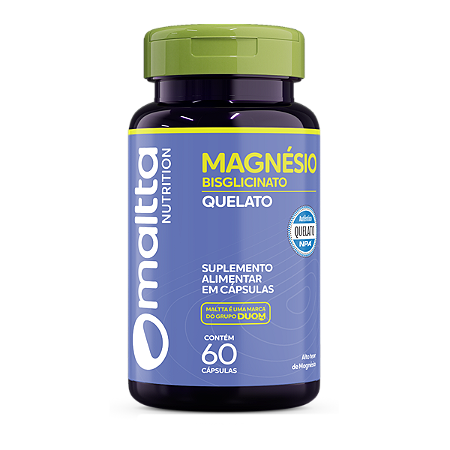 MAGNÉSIO QUELATO 60 CÁPSULAS 500MG MALTTA