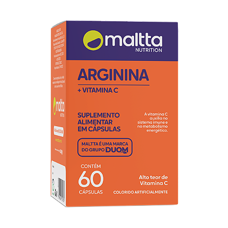 ARGININA + VITAMINA C 60 CÁPSULAS MALTTA