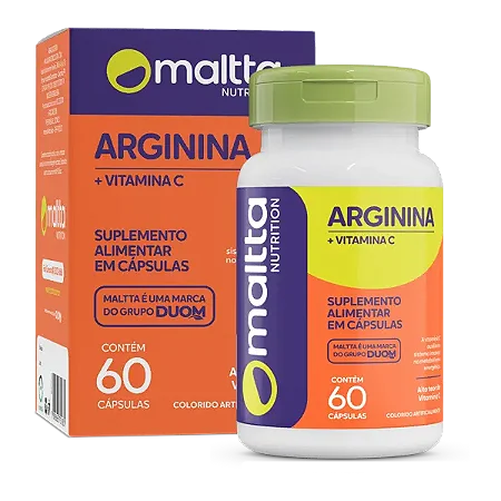 ARGININA + VITAMINA C 60 CÁPSULAS MALTTA