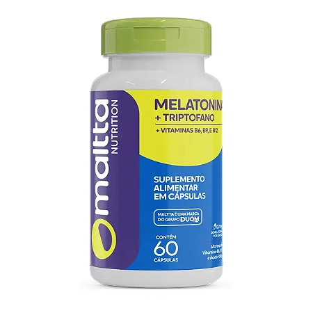 MELATONINA + TRIPTOFANO 60 CÁPSULAS MALTTA