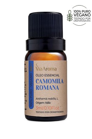 ÓLEO ESSENCIAL CAMOMILA ROMANA10ML VIA AROMA