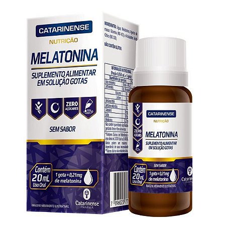 MELATONINA EM GOTAS 20ML CATARINENSE