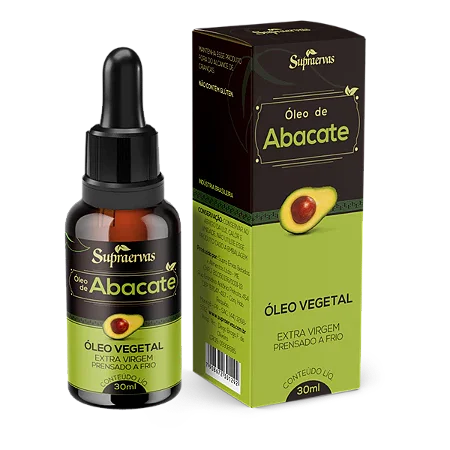 OLEO DE ABACATE EXTRA VIRGEM SUPRAERVAS 30ML