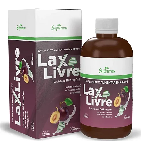 LAXLIVRE LACTULOSE SABOR AMEIXA 120ML SUPRAERVAS