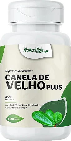 CANELA DE VELHO PLUS 100 CÁPSULAS 500MG NATUSVIDA