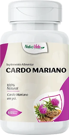 CARDO MARIANO 60 CÁPSULAS 500MG NATUSVIDA