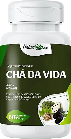 CHA DA VIDA 60 CÁPSULAS 500 MG NATUSVIDA