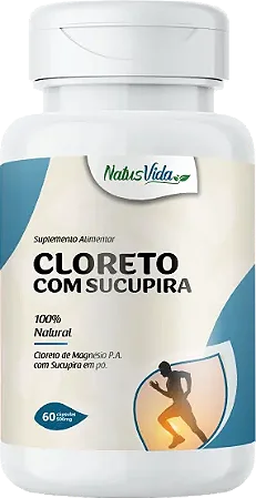 CLORETO DE MAGNESIO COM SUCUPIRA 60 CAPSULAS 500MG NATUSVIDA