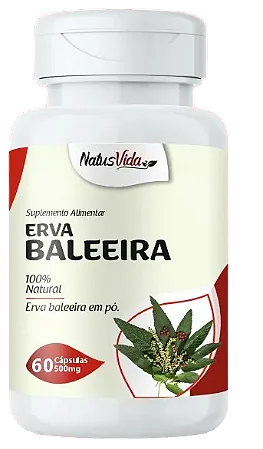 ERVA BALEEIRA 60 CÁPSULAS 500MG NATUSVIDA