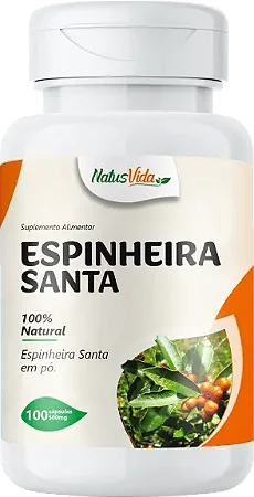 ESPINHEIRA SANTA 100 CÁPSULAS 500MG NATUSVIDA