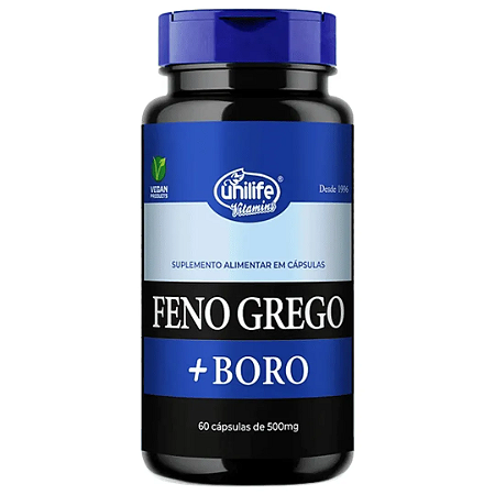 FENO GREGO + BORO 60 CÁPSULAS UNILIFE