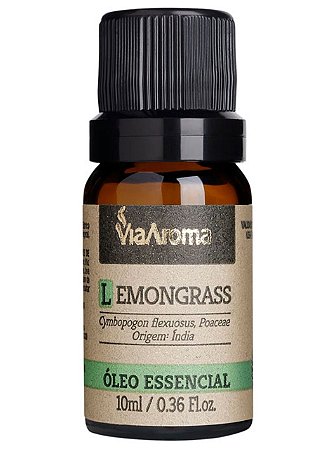 ÓLEO ESSENCIAL LEMONGRASS 10ML VIA AROMA