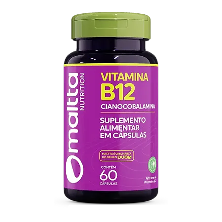 VITAMINA B12 METILCOBALAMINA 60 CÁPSULAS MALTTA