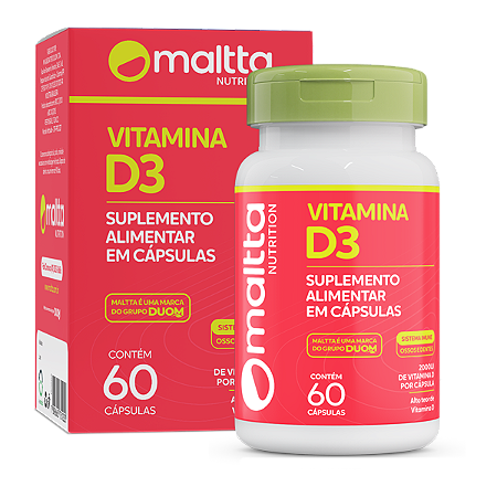 VITAMINA D3 2000UI 60 CÁPSULAS MALTTA
