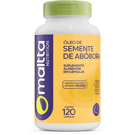 ÓLEO DE SEMENTE DE ABÓBORA 120 CÁPSULAS MALTTA