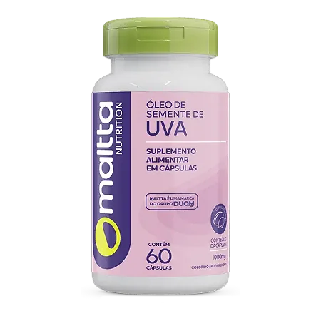 ÓLEO DE SEMENTE DE UVA 60 CÁPSULAS MALTTA