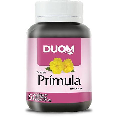 ÓLEO DE PRÍMULA 500MG 60 CÁPSULAS DUOM