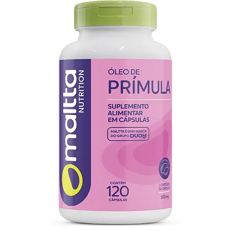 ÓLEO DE PRÍMULA 500MG 120 CÁPSULAS MALTTA