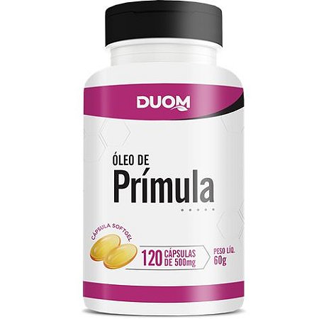 ÓLEO DE PRÍMULA 500MG 120 CÁPSULAS DUOM