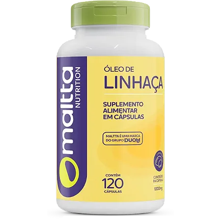 ÓLEO DE LINHAÇA 120 CÁPSULAS 1000MG MALTTA