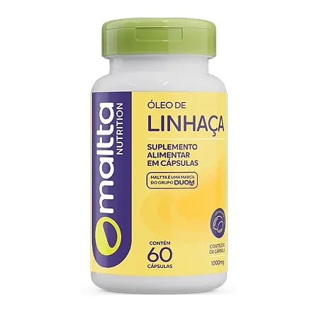 ÓLEO DE LINHAÇA 1000 MG 60 CÁPSULAS MALTTA