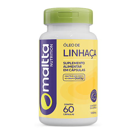ÓLEO DE LINHAÇA 1000 MG 60 CÁPSULAS MALTTA