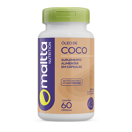 ÓLEO DE COCO 1000MG 60 CÁPSULAS MALTTA