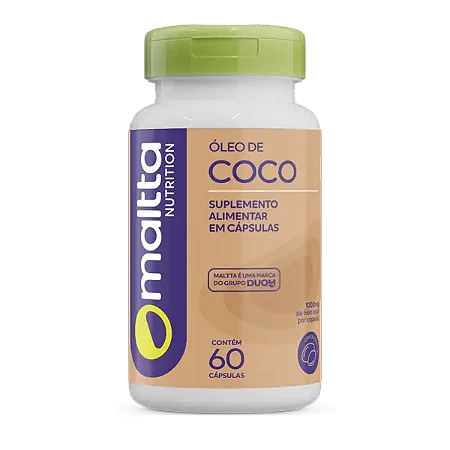 ÓLEO DE COCO 1000MG 60 CÁPSULAS MALTTA