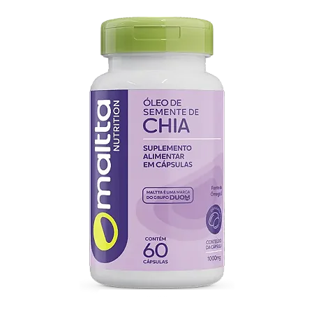 ÓLEO DE CHIA 60 CÁPSULAS 1000MG `MALTTA