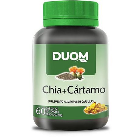 ÓLEO DE CHIA + CÁRTAMO 1000 MG 60 CÁPSULAS DUOM