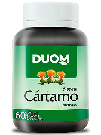 ÓLEO DE CÁRTAMO VITAMINA E 1000MG  60 CÁPSULAS DUOM