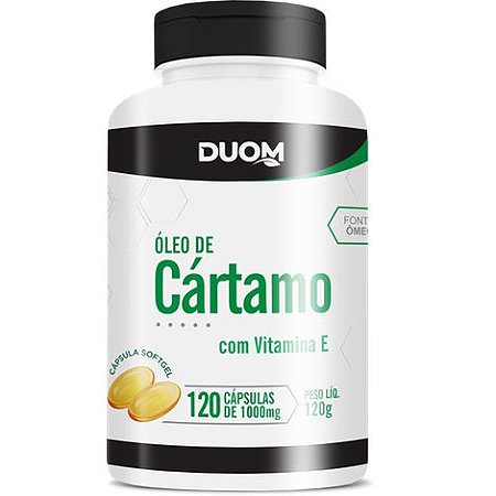 ÓLEO DE CÁRTAMO VITAMINA E 1000MG 120 CÁPSULAS DUOM